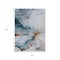 Homeroots 10' X 14' Sky Blue And Copper Abstract Washable Indoor Outdoor Area Rug 617877 - alternate 4