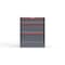 Strong Hold 3 drawer cabinet - (1x 5ft, 2x 11ft) - Red accents - Keyed Different S3036-PPDAS-0304DS - alternate 1