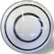 Homeroots Set of Eight White And Navy Blue Geo Lines Ceramic Drawer Pull Knobs, 8PK 332348 - alternate 2
