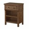 Homeroots 17" X 24" X 30" Reclaimed Oak Wood Nightstand 347184 - alternate 4