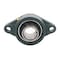 Ntn 2 Holes, Rhombus Housing, 2 Bolt Flange Bearing, Radial Ball, 1 in Dia, Cast Iron, Set Screw UCFL205-100D1 - alternate 1