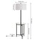 Jonathan Y Chuck 59 in. Modern Minimalist Metal and Tempered Glass LED 2-in-1 Space-Saving Tray Table and Floor JYL3059C - alternate 4