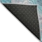 Homeroots 5' X 8' Teal Blue Gray And Ivory Abstract Washable Indoor Outdoor Area Rug 618209 - alternate 3
