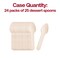 Smarty Had A Party 3" Natural Birch Eco-Friendly Disposable Mini Dessert Spoons (600 Spoons), 600PK 4664SP-CASE - alternate 5