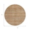 Homeroots 8' Terra Cotta Copper And Gray Round Southwestern Washable Indoor Outdoor Area Rug 615988 - alternate 6