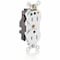 Leviton Straight Blade Receptacle, 5-15R, 15 A, 125V AC, Surface Mount, Isolated Ground M8200-IGW - alternate 1