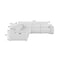 Homeroots White Italian Leather Power Reclining L Shaped Five Piece Corner Sectional 532763 - alternate 3