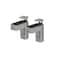 Dolle Eliot 4.4 in. H X 0.9 in. W X 2.6 in. D Silver Metal Shelf Clips 15514 - alternate 1