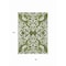 Homeroots 8' X 10' Green And Ivory Damask Washable Indoor Outdoor Area Rug 614428 - alternate 4