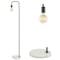 Jonathan Y Vega 60" Minimalist Edison Metal/Marble LED Floor Lamp, Black JYL1095B - alternate 1