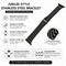 Elegani Black Classic Multi-Link Stainless Steel Replacement Band Compatible with Apple Watch 40mm HC5LSB-BLK-40mm - alternate 4
