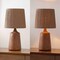 Jonathan Y Highland 22.25" Classic Cottage Tapered Resin/Metal LED Table Lamp w/Paper Rope Shade, Brown Wood Fin JYL9201A - alternate 4