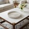 Homeroots 18in Whitewash Round Rattan Indoor Outdoor Handmade Tray With Handles 476488 - alternate 3