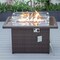Leisuremod Mace Wicker Patio Modern Propane Fire Pit Table, Dark Brown CFW44G-DBR - alternate 10