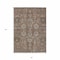Homeroots 8' X 10' Brown Gray And Charcoal Oriental Washable Indoor Outdoor Area Rug 582119 - alternate 8