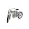 Homeroots 6" White Metal Hand Painted Model Motorcycle Tabletop Sculpture 401130 - alternate 1