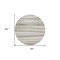 Homeroots 8' Ivory And Gray Round Striped Washable Indoor Outdoor Area Rug 597333 - alternate 6