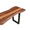 Homeroots 66" Brown And Black Solid Wood Dining bench 522084 - alternate 7