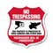Signmission No Trespassing Shield Sign This Property, 12 Inch X 12 Inch, Aluminum Metal Sign SHI-A-12-409 - alternate 1