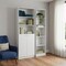 Homeroots Set of Two White Wood Five Tier Modular Bookcase with Two Doors, 2PK 546635 - alternate 3