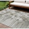 Homeroots 10' X 14' Taupe Ivory And Tan Floral Washable Indoor Outdoor Area Rug  582787 - alternate 1