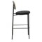 Leisuremod Euston Modern Wicker Bar Stool With Black Steel Frame, Black, 2PK EC29BL2 - alternate 5