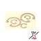 X1 Tools 3/8 in Yellow-Plated Steel Internal Retaining Ring / Snap Ring  (150 Rings), 150PK X1E-CON-SNA-INT-1790x150 - alternate 1