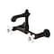 Kingston Brass Double-Handle Wall Mount Bathroom Faucet, Oil Rubbed Bronze KS7255PX - alternate 1