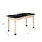 Diversified Spaces Plain Apron Table, Maple, Maple Wood Frame, 54 in W, Black P720LBBM36N - alternate 8