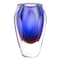 Homeroots 6" Clear And Purple Crystal Glass Table Vase 375785 - alternate 2