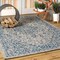 Jonathan Y Rozetta Boho Medallion Textured Weave Gray/Navy 4 ft. x 6 ft. Indoor/Outdoor Area Rug SMB102B-4 - alternate 4