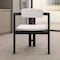 Leisuremod Velo Series Modern Dining Chair in Black Wood with Off White Seat, 2PK VCBL-51OW-2 - alternate 7