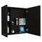 Homeroots 24" Black Wood Floating Single Door Bathroom Vanity And Medicine Cabinet With Mirror 543582 - alternate 2