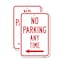 Signmission No Parking Any Time With Left Arrow, 18'' X 24'' 2 Signs, Heavy Gauge Aluminum, 2PK A-1824-2PACK-25058 - alternate 1