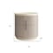 Homeroots 20" Beige And Oak Wood Round Two Drawer Nightstand 719562 - alternate 4