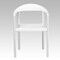 Flash Furniture HERCULES Series 1000 lb. Capacity White Plastic Cafe Stack Chair, PK5 5-RUT-418-WH-GG - alternate 6