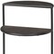 Homeroots 19" Espresso and Black Solid Wood and Metal Tray Table 605378 - alternate 3