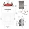 Nuwatt 3 Inch 2 Hour Square Trim Fire Rated Recessed Lighting Canless LED Lights 2700K-5000K, 550LM, 12PK NW-P-SQDL-3-8W-5CT-FR-WH-12P - alternate 4