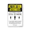 Signmission Public Safety Sign, Attendees Practice Social Distancing, 10in X 7in Decal, OS-NS-D-710-25398 OS-NS-D-710-25398 - alternate 1