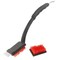 Omaha Grill Brush with Scraper, 3 in L Brush, 2 in W Brush, Nylon Bristle, Red Bristle, 2-3/4 in L Trim, 19in L BBQ1005 - alternate 3