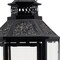 Homeroots Set of Three Clear And Black Glass And Metal Floor Lantern Candle Holders, 3PK 719767 - alternate 4