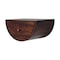 Homeroots 18" Chestnut Solid Wood One Drawer Half Moon Floating Nightstand 653844 - alternate 3