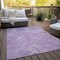 Homeroots 3' X 5' Lavender Purple And Ivory Geometric Washable Indoor Outdoor Area Rug 588316 - alternate 6