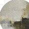 Homeroots 8' Khaki Light Green And Black Round Abstract Washable Indoor Outdoor Area Rug 603031 - alternate 4