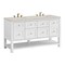 James Martin Vanities Breckenridge 60" Double Vanity, Bright White, w/ 3 CM Siberian Silestone Top 330-V60D-BW-3SFR - alternate 6