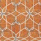 Homeroots 9' X 12' Orange And Ivory Geometric Washable Indoor Outdoor Area Rug 613029 - alternate 5