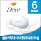 Dove Gentle Exfoliating Beauty Bar Soap, 19.02 Ounce, 6PK 64373745 - alternate 6