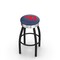 Holland Bar Stool Co 30" Blk Wrinkle University of Dayton Swivel Bar Stool, Chrome Ring L8B3C30DytnUn - alternate 1