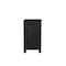 Homeroots 30" Black Solid Wood Distressed Three Drawer Nightstand 521194 - alternate 9