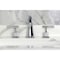 Kingston Brass Widespread Bathroom Faucet with Knurled Handle and Brass Pop-Up, Polished Chrome KS2961KNL - alternate 3